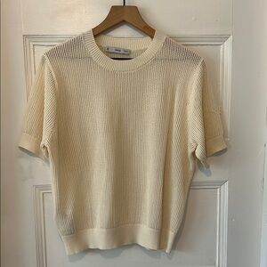 Mango Knit Top in Butter
